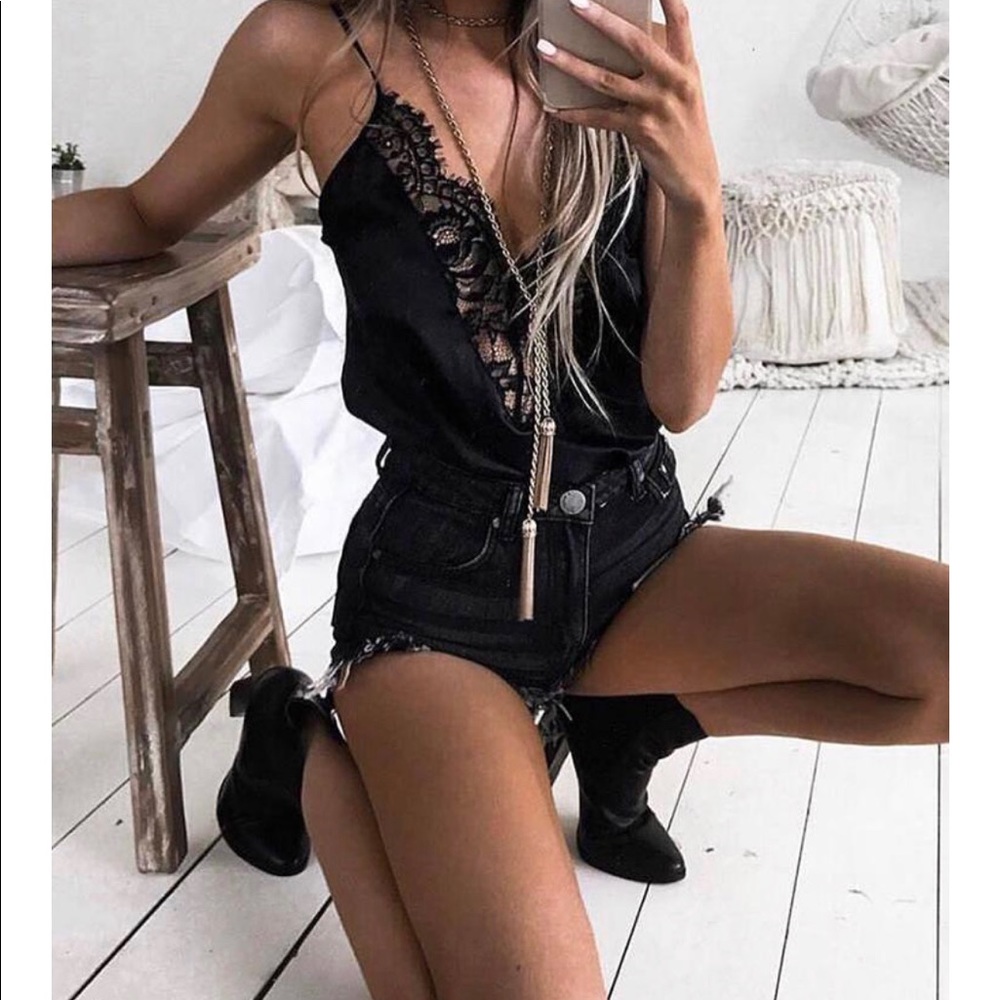 Host Pick π Crocheted Lace Eyelash Lingerie Top - Picture 5 of 6